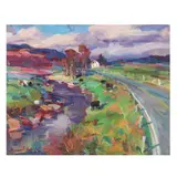 Dobbins Rd. by James P. Kerr, Oil on canvas, sold Sep 2025