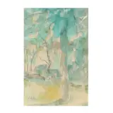 Woodland Scene by Hobson Pittman, Watercolor on paper, sold Sep 2025