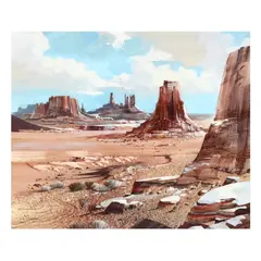 Desert Mountains by Laurence Philip Sisson, Oil on canvas, sold Sep 2025