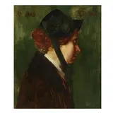 Studienkopf (Study - Head) by Peter Philippi, Oil on canvas, sold Sep 2025