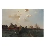 A Normandy Village by Léon Germain Pelouse, Oil on canvas, sold Sep 2025