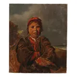 The Fisher Boy by Alfred Bryant Copeland, Oil on canvas, sold Sep 2025