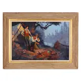 Camp Supper by Oliver Kemp, Oil on canvas, sold Aug 2025