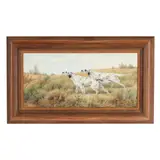 English Setters on Point by Boris Riab, Oil on canvas, sold Aug 2025