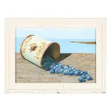 Honga River Blueberries by Joe Seme, Acrylic on board, sold Aug 2025