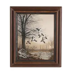 Pintails in Flight by Horace Raper, Acrylic on canvas, sold Aug 2025
