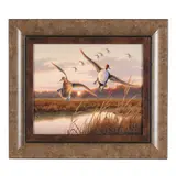 Pintail Pair by Rob Leslie, Oil on masonite, sold Aug 2025