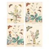 Four Botanical Plates from L'Aurelian by Moses Harris, Each a hand-colored engraving, sold Aug 2025