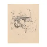 The Smith's Yard by James Abbott McNeill Whistler, Lithograph, sold Aug 2025