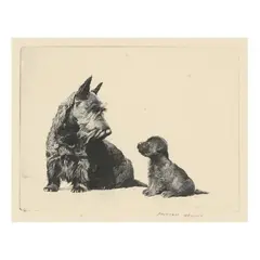 It's A Wise Child by Morgan Dennis, Etching on paper, sold Aug 2025