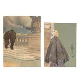 Dutch Woman in Cloak / Two Men on a Bridge by Charles Hovey Pepper, Each a woodblock print in colors, sold Aug 2025