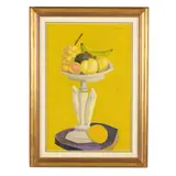 Still Life with Fruit by Nico Verboom, Oil on board, sold Aug 2025
