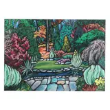 Fall Gardens (Duke) by Marcia Anne McDade McMann, Oil pastel on paper, sold Aug 2025