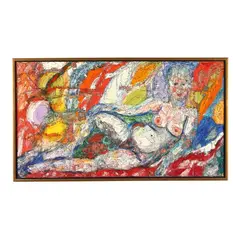 Reclining Nude - Louise by Herbert Art, Oil on canvas, sold Aug 2025