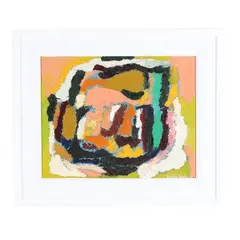 Abstract Composition by Matilde Sacchi, Oil on canvas, sold Aug 2025