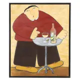 Man with Bottle by Hanne Holze, Oil on canvas, sold Aug 2025