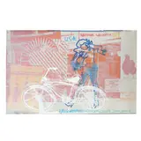 Overseas Culture Exchange by Robert Rauschenberg, Silkscreen print in colors on foil-coated paper, sold Aug 2025