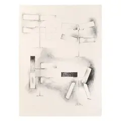 Untitled (Four Rectangle Broken Lines) by George Rickey, Lithograph on paper, sold Aug 2025