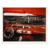Cordova, New Mexico, Looking North from Bobby Sanchez's 1964 Chevrolet Impala, June 1987 by Alex Harris, C-print, sold Jul 2025