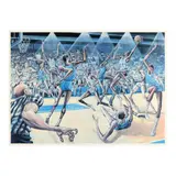 Chaos At Cameron by Ernie Barnes, Offset lithograph in colors, sold Jul 2025