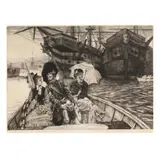 Entre les Deux Mon Coeur Balance (How Happy I Could Be with Either) by James Tissot, Etching and drypoint on laid paper, sold Jul 2025