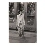 Chinese Girl in the Jewel Room of the Museum of Jakarta, Indonesia by Henri Cartier-Bresson, 1949, Gelatin silver print, sold Jul 2025