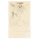 To ev'ry captive soul... by Salvador Dalí, Etching in deep umber, sold Jul 2025