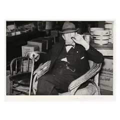Mr. R.B. Whitley Visiting His General Store, Wendell, North Carolina by Marion Post Wolcott, Gelatin silver print, sold Jul 2025