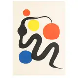 Composition Serpentine by Alexander Calder, Lithograph in colors, sold Jul 2025