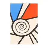 Spiral Rouge et Bleu by Alexander Calder, Lithograph in colors, sold Jul 2025