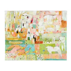 Organ Grinder's Melody by Jane Filer, Acrylic on canvas, sold Jul 2025