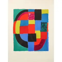 Guépard - c. 1970 by Sonia Delaunay, Lithographie sur papier vélin, sold Jun 2022