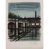 Paris, Le pont de la Concorde - 1968 by Bernard Buffet, Lithographie sur papier vélin, sold Jun 2022