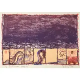 Grain - 1981 by Pierre Alechinsky, Lithographie sur papier vélin d'Arches filigrané, sold Jun 2022