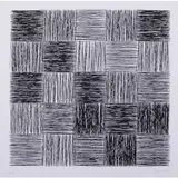 25 lignes (ou 25 Carrés) - Réf. E - 2000 by Vera Molnár, Sérigraphie sur papier vélin, sold Jun 2022