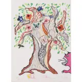 L'arbre de vie - c. 1970 by Niki de Saint Phalle, Lithographie sur papier vélin, sold Jun 2022