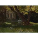 Vue du Petit Trianon by Alden Pierson, Huile sur carton signée en bas à gauche, sold Mar 2022