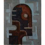 Le guellen by Ivan Da Silva Bruhns, 1928, Huile sur panneau, sold Apr 2022