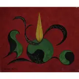Fantaisie fête by Ivan Da Silva Bruhns, 1957, Huile sur panneau, sold Apr 2022