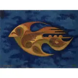 L'oiseau dans les nuages by Ivan Da Silva Bruhns, 1936, Huile sur panneau, sold Apr 2022
