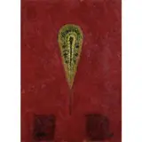 Fleur by Ivan Da Silva Bruhns, 1938, Huile sur panneau, sold Apr 2022