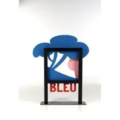 Bleu by Claude Gilli, 2003, Acier découpé, soudé et peint, sold Apr 2022