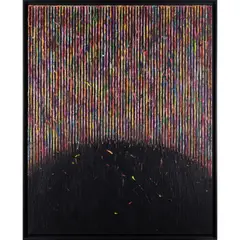 Composition, (n° NR0515N) 2015 by Hur Kyung-Ae, Acrylique sur toile, sold Apr 2022