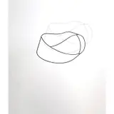 Möbius, ruban by Gaëlle Pinard, 2020, Acier de section carrée, formé à froid et soudé à l'arc et patine noire, sold Jun 2022