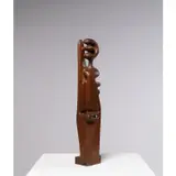 La vierge à l'enfant by Agustín Cárdenas, 1956, Bois sculpté, sold Oct 2022