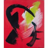 Opus 70 K by Gérard Ernest Schneider, 1974, Acrylique sur toile, sold Oct 2022