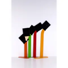 Gilli va mettre tout le monde d'accord by Claude Gilli, 1986, Acrylique sur bois sculpté, sold Oct 2022