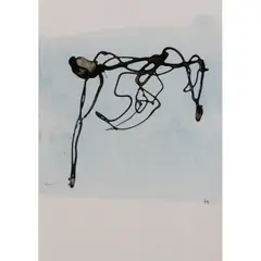 Tache by Fred Deux, 1964, Aquarelle et encre de Chine sur papier, sold Oct 2022