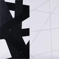 Strip-teasing n°7 by François Morellet, 2005, Acrylique et crayon sur toile montée sur panneau, sold Dec 2022