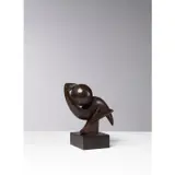 Le poids de la tradition by Abou Traoré, 2014, Bronze à patine sombre, sold Nov 2022